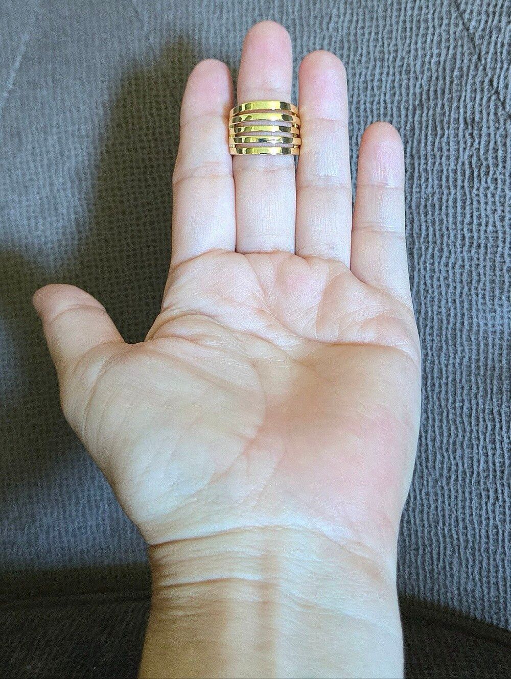 Gold💛 Multi Row Band Ring💍 - NWOT - Picture 10 of 16
